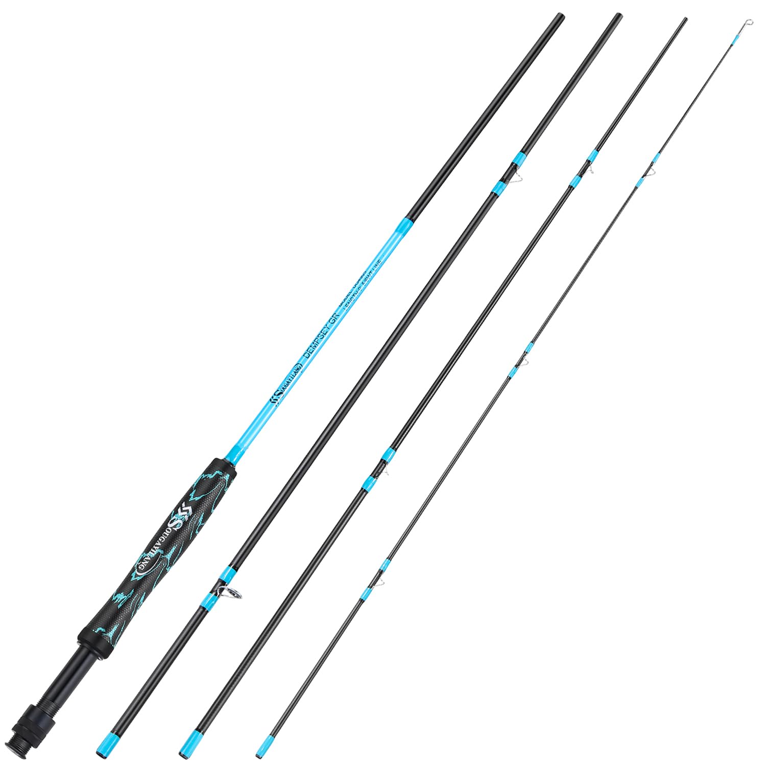 IM8 graphite rod blank with stainless steel guides