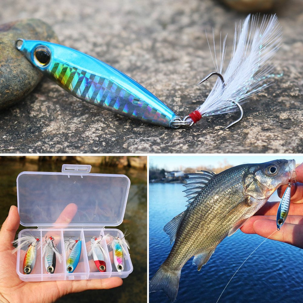 Pink and chrome jig lure close-up