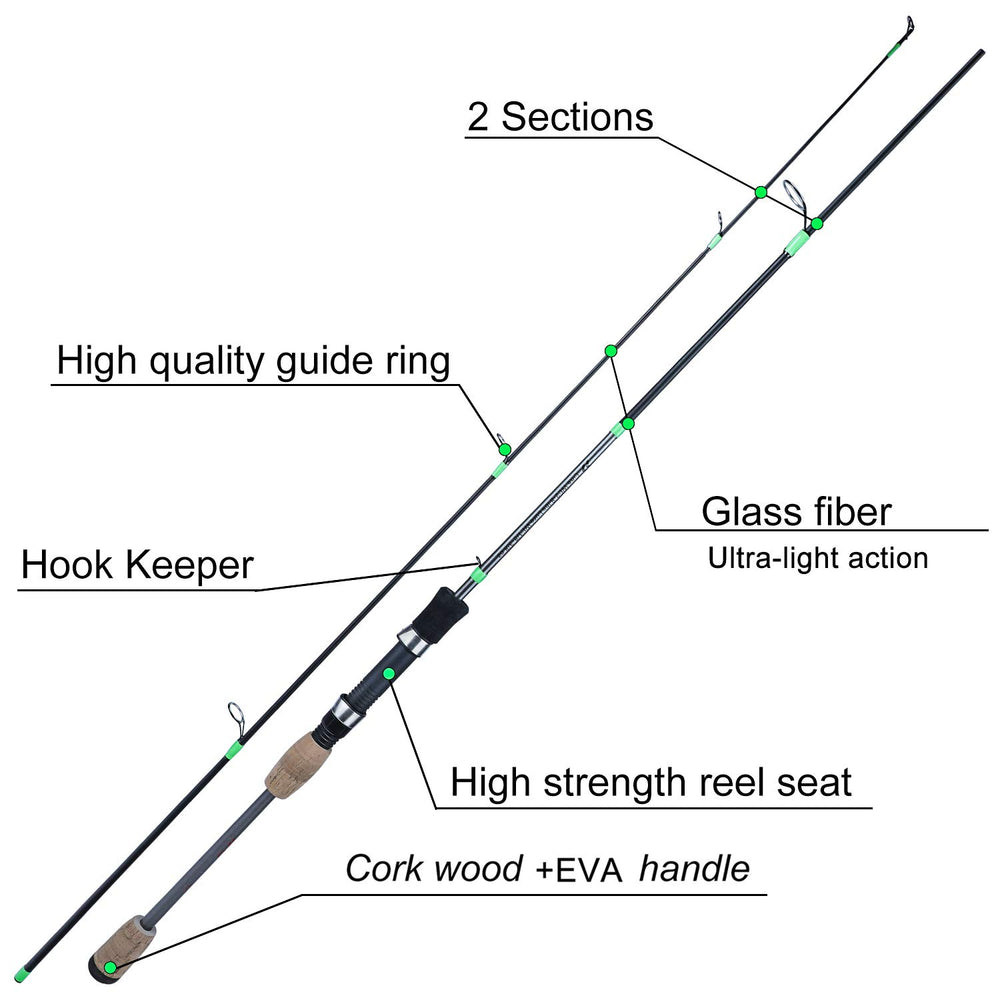 Non-slip cork handle of Sougayilang Resolute fishing rod