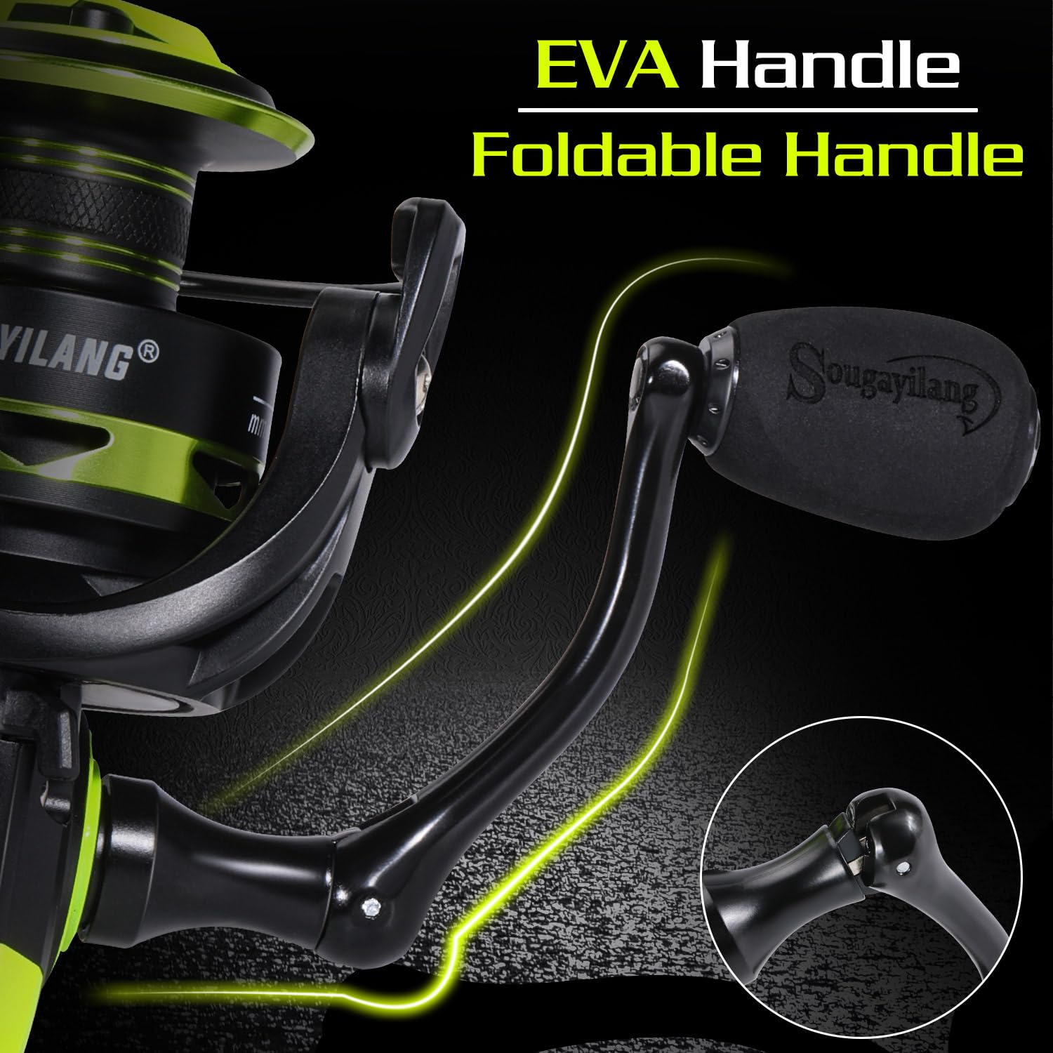 Gear ratio 5.2:1 for smooth fishing