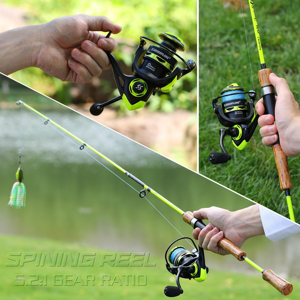 Versatile reel for ice fishing to inshore
