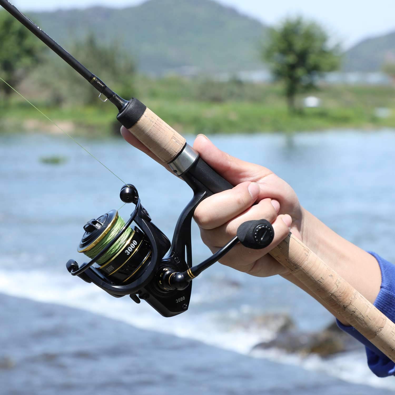 Sougayilang 8ft 2-piece ultralight trout rod length option