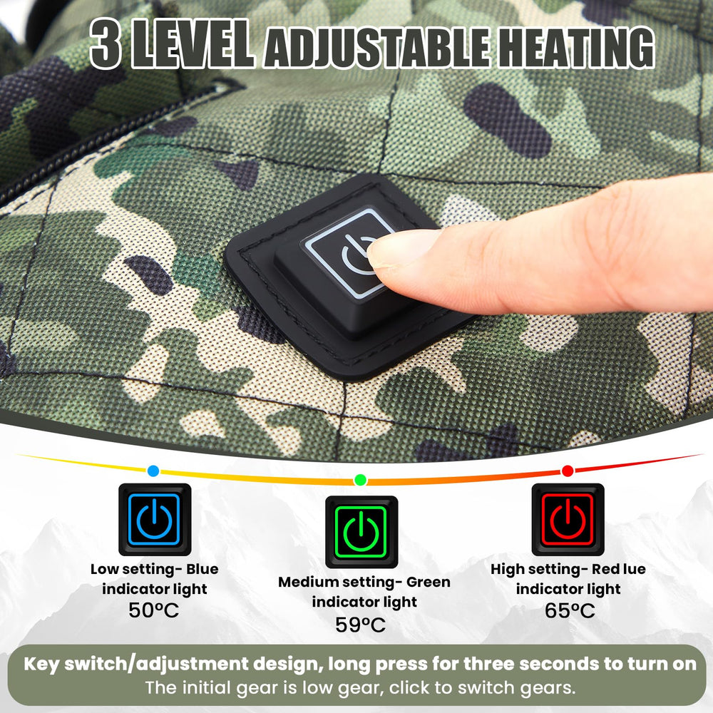Soulchen camo weather-resistant nylon exterior protects against wind and light rain