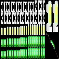 Soulchen glow sticks bulk 300 pieces with 50 card slots in green