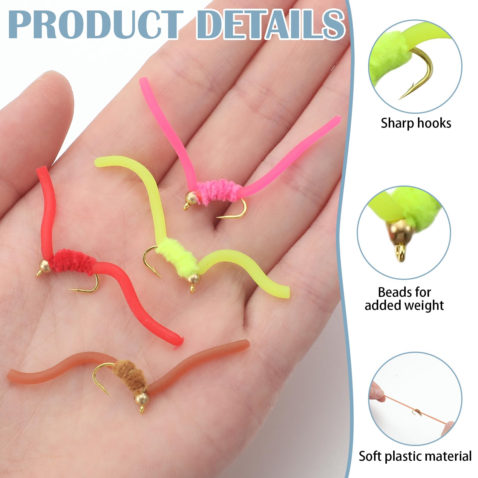 Size 12 trout fly hooks in set for versatile fishing scenarios