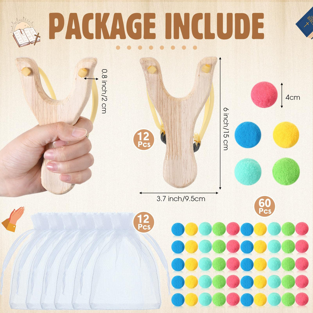 Soulchen wooden frame slingshot measures six inches for precise aim