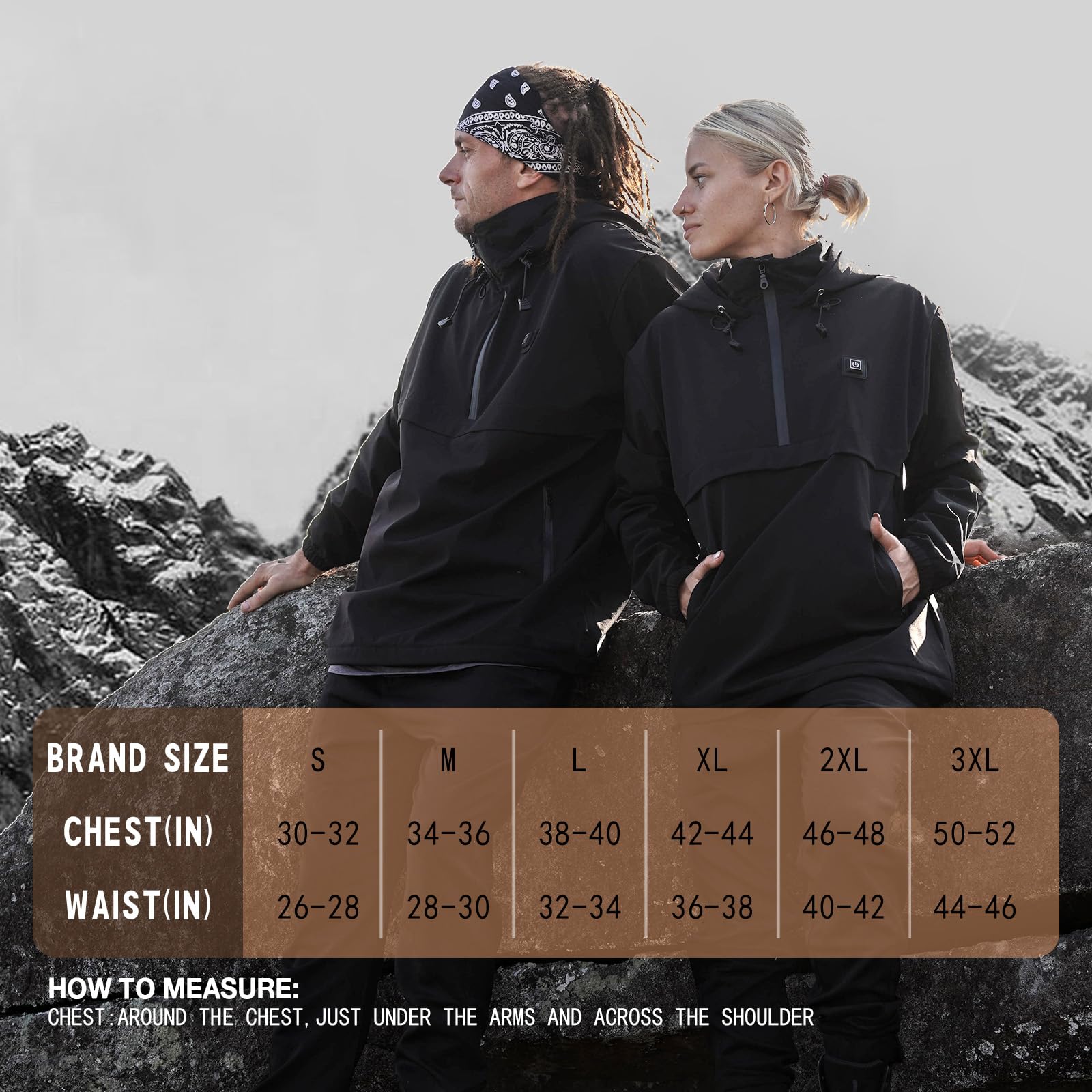 Soulsfeng heated hoodie includes a 10,000mAh battery for extended warmth.
