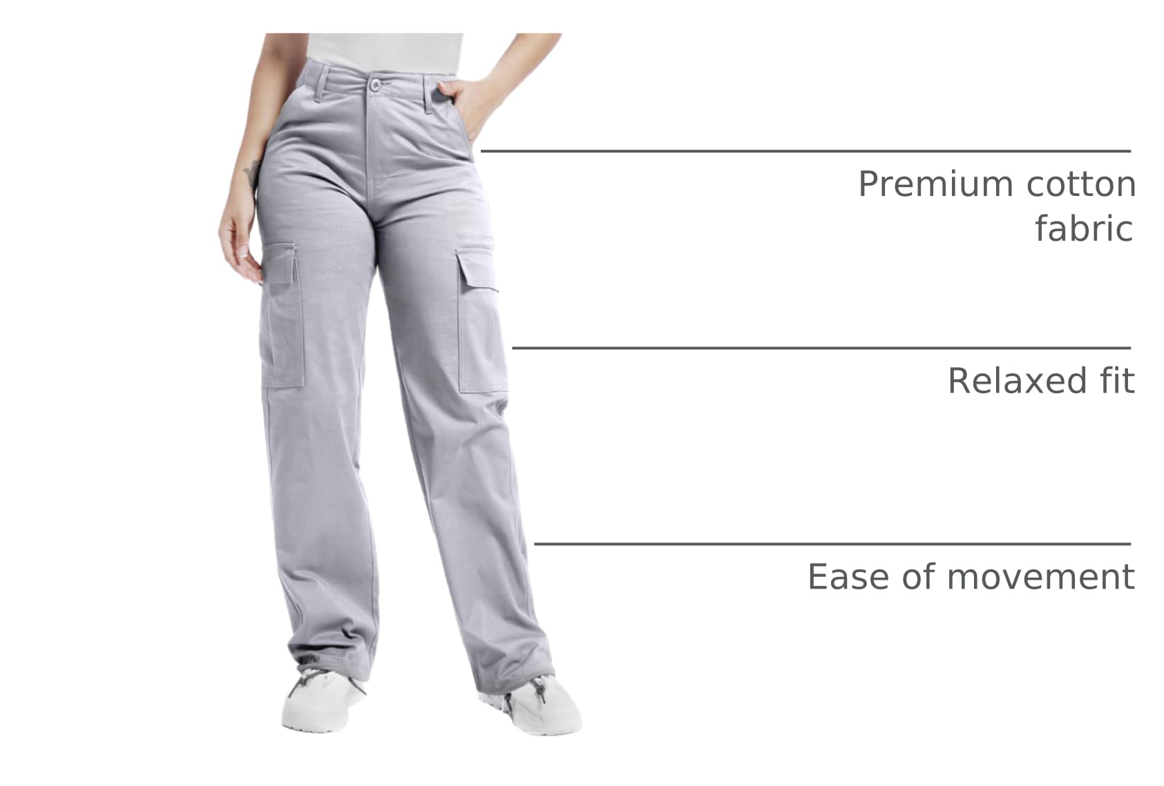 Soulsfeng baggy cargo pants stitch detail emphasizing reinforced seams for durability