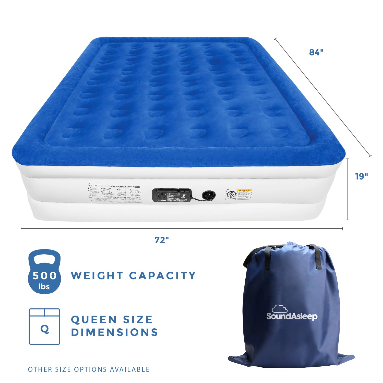 SoundAsleep Dream Series ComfortCoil technology keeps bed firm and stable for restful sleep.