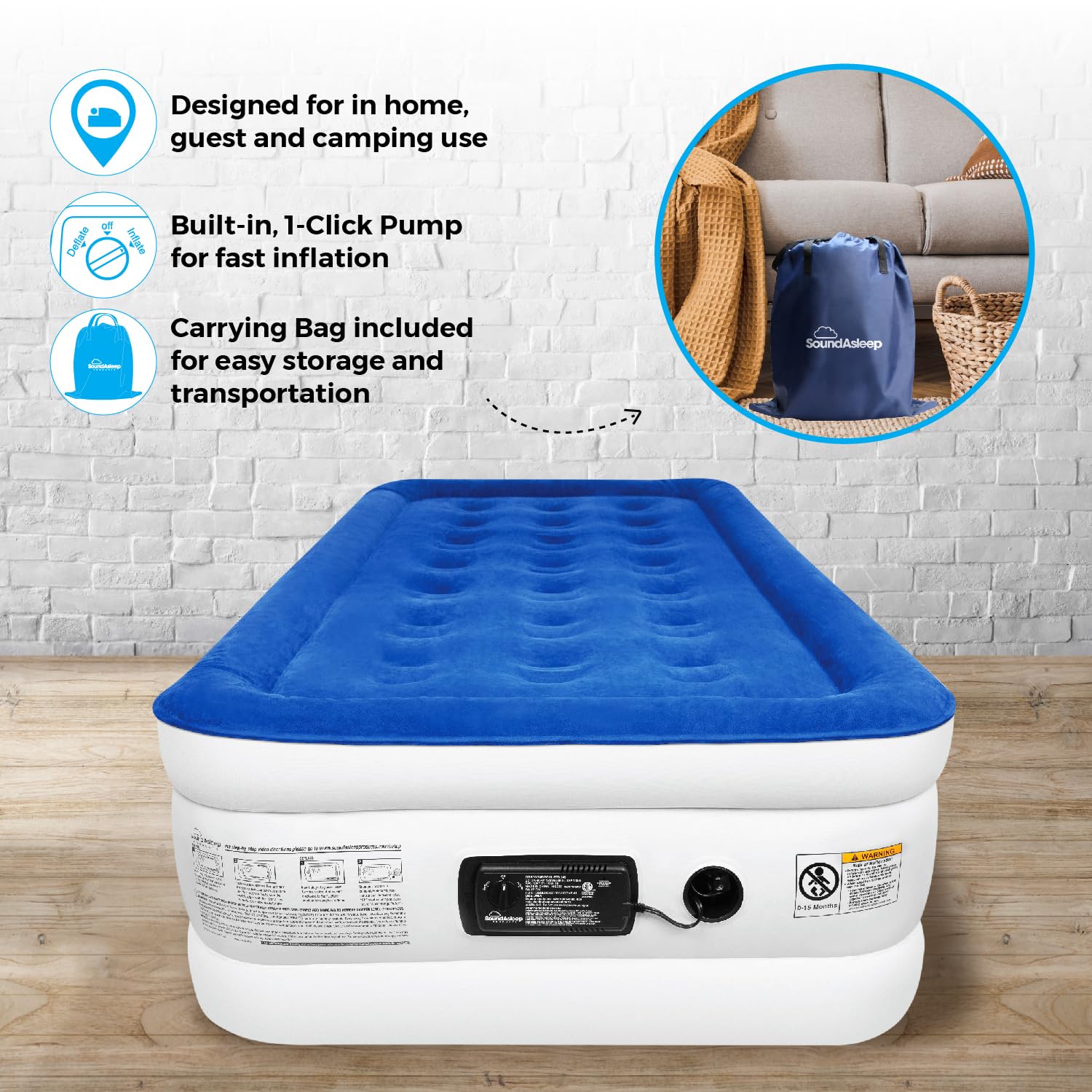 SoundAsleep Dream Series compact fold-and-pack for travel storage