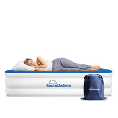 SoundAsleep Dream Series king-size built-in pump enables quick inflations for guests.