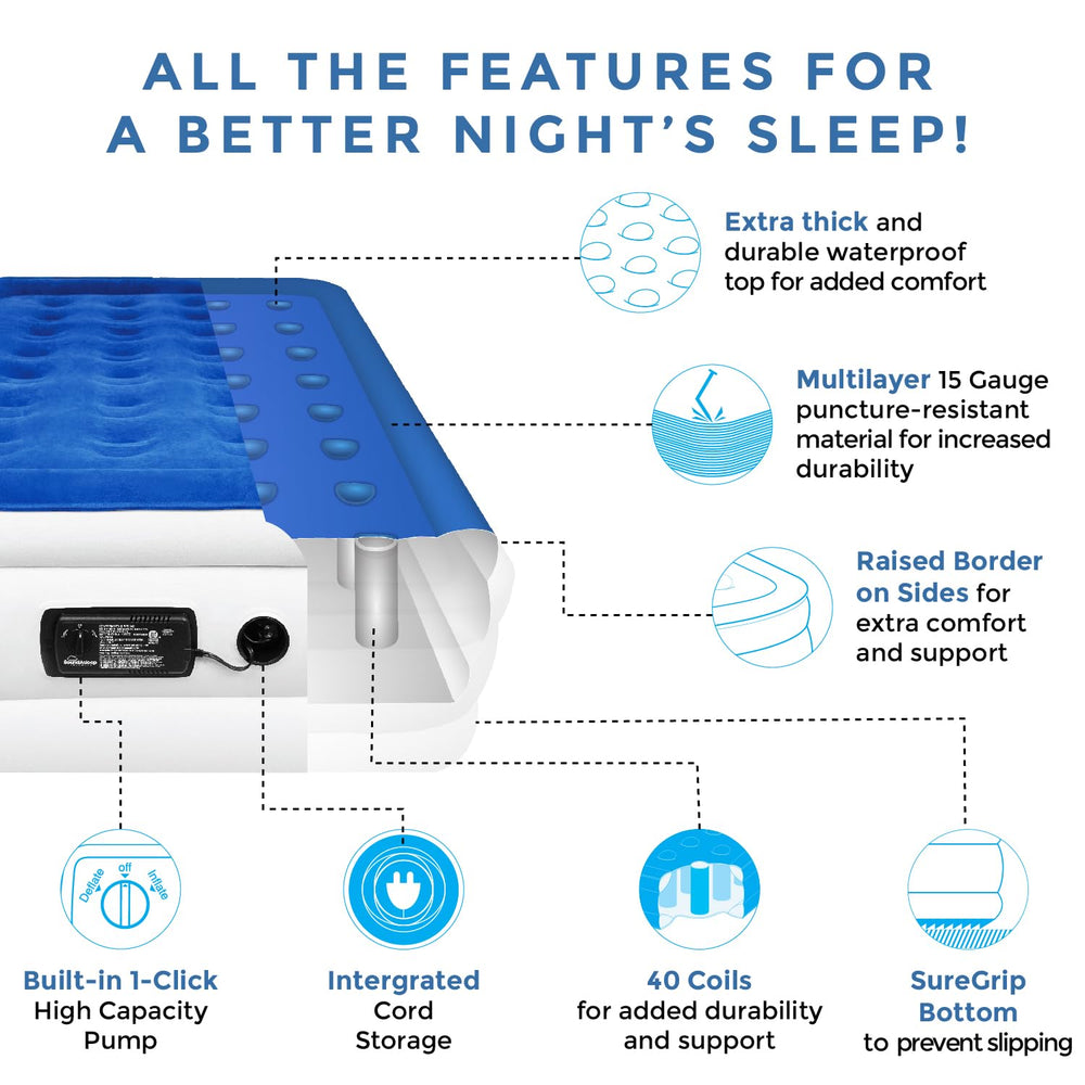SoundAsleep Dream Series puncture-resistant Eco-Friendly PVC durability