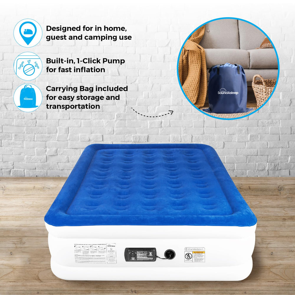 SoundAsleep Dream Series puncture-resistant PVC ensures durable outdoor-friendly performance.