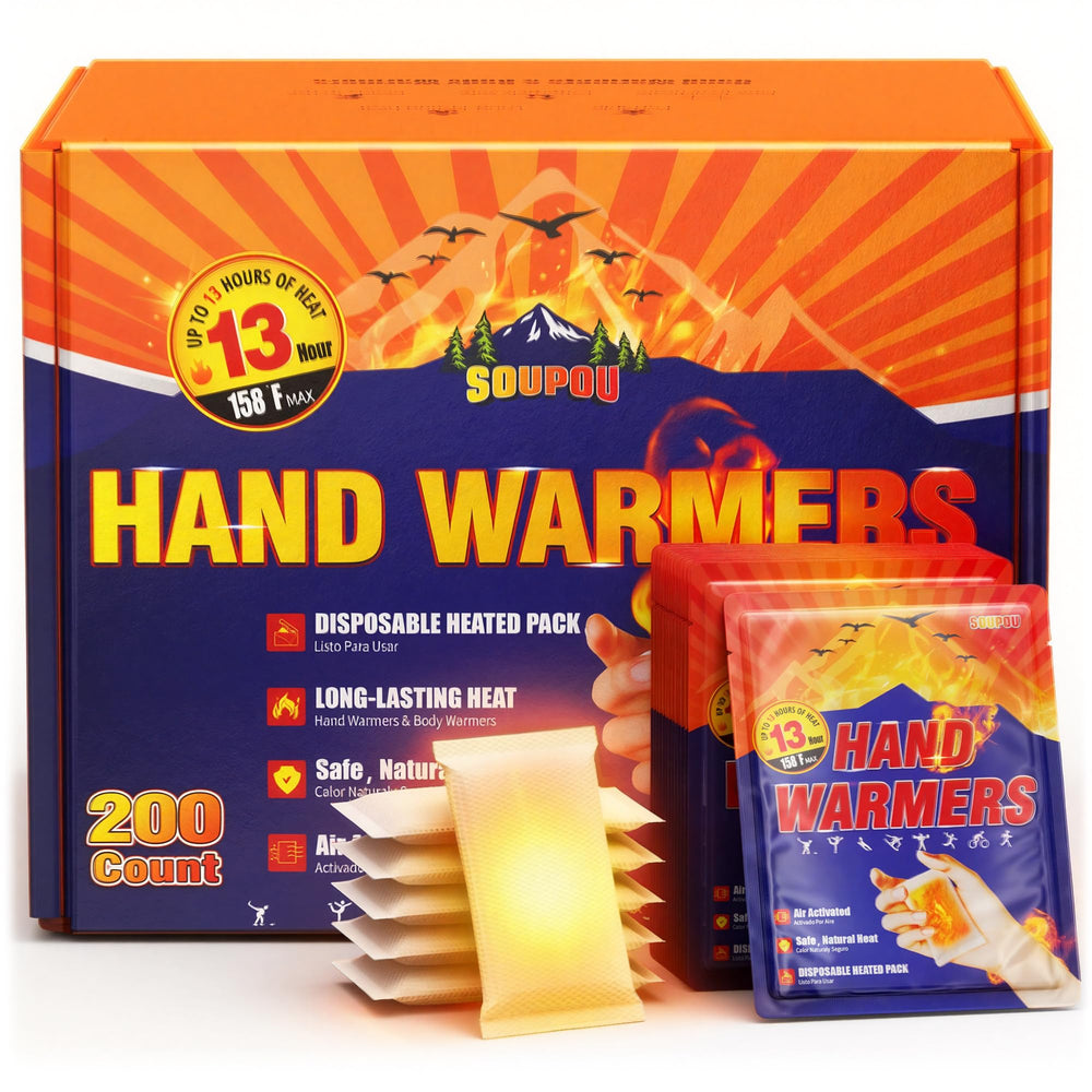 Soupou hand warmers bulk pack demonstrating bulk warmth for outdoors and gifting