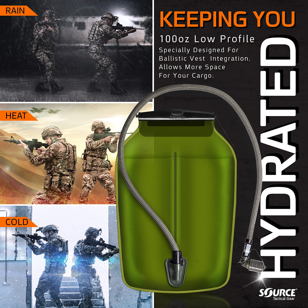 Source Hydration Bladder WLPS in pack usage during trail hydration