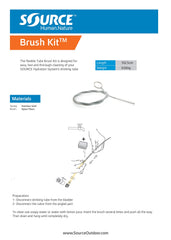 Source hydration system cleaning action demonstrates residue removal from tubes