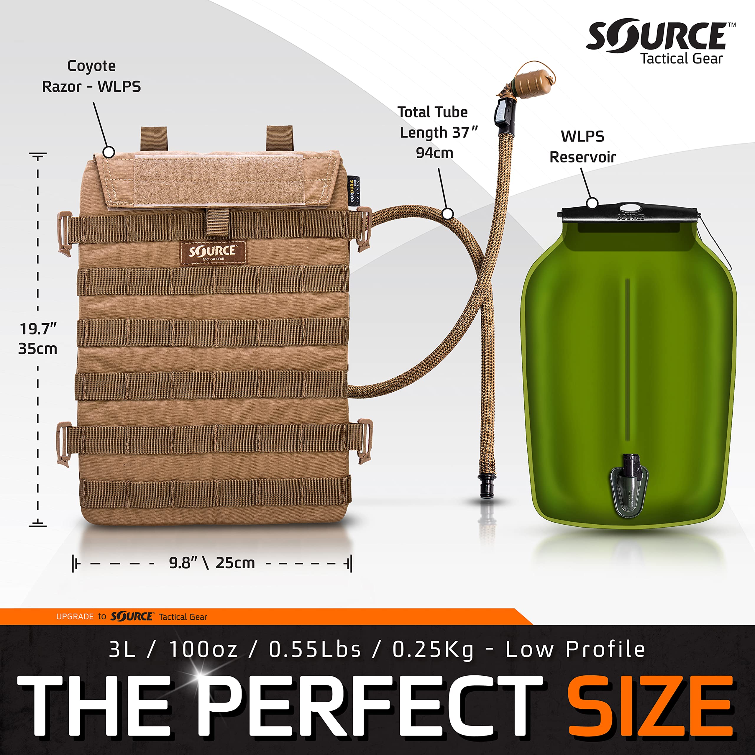 Source Razor MOLLE vest attachment demonstrates secure gear integration for tactical setups