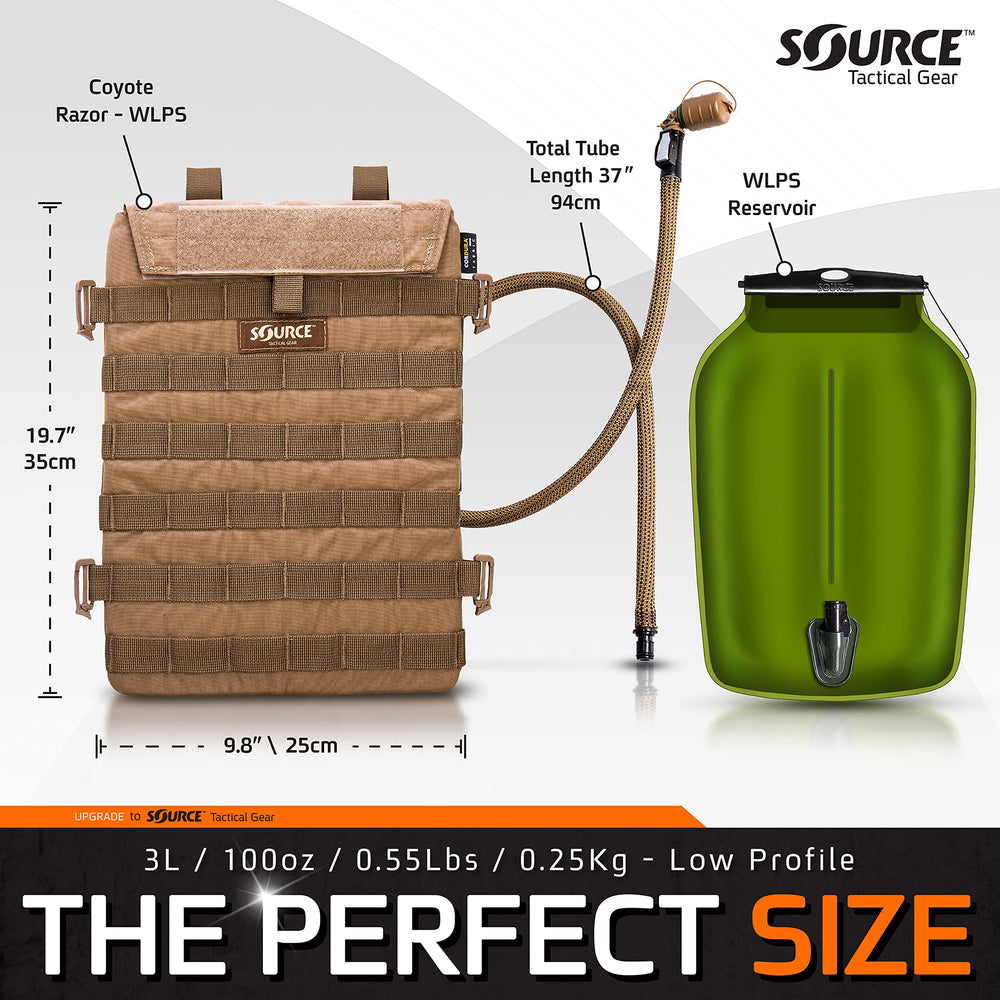 Source Razor MOLLE vest attachment demonstrates secure gear integration for tactical setups