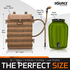 Source Razor MOLLE vest attachment demonstrates secure gear integration for tactical setups
