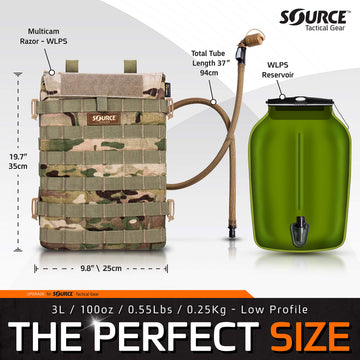 Source Razor Storm valve and insulated tube for high-flow drinking on the move.