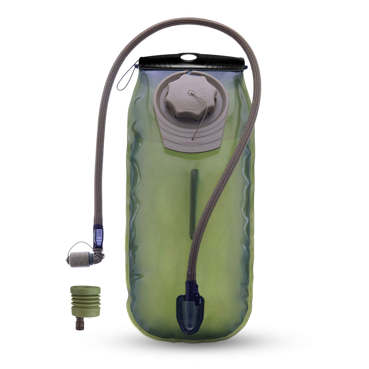 Source WXP reservoir wide-mouth design enables quick refilling and easy cleaning.