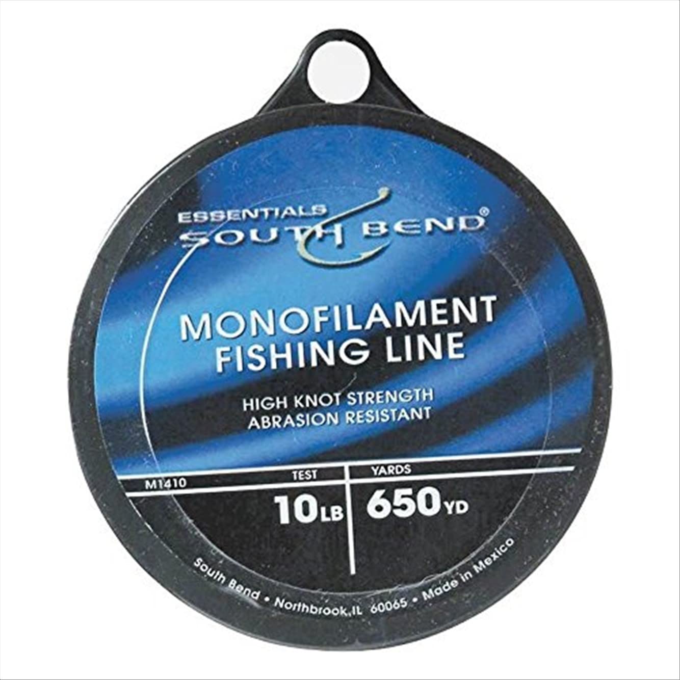 South Bend monofilament fishing line 30 lb, 180 yd, clear and abrasion resistant for reliable casts.