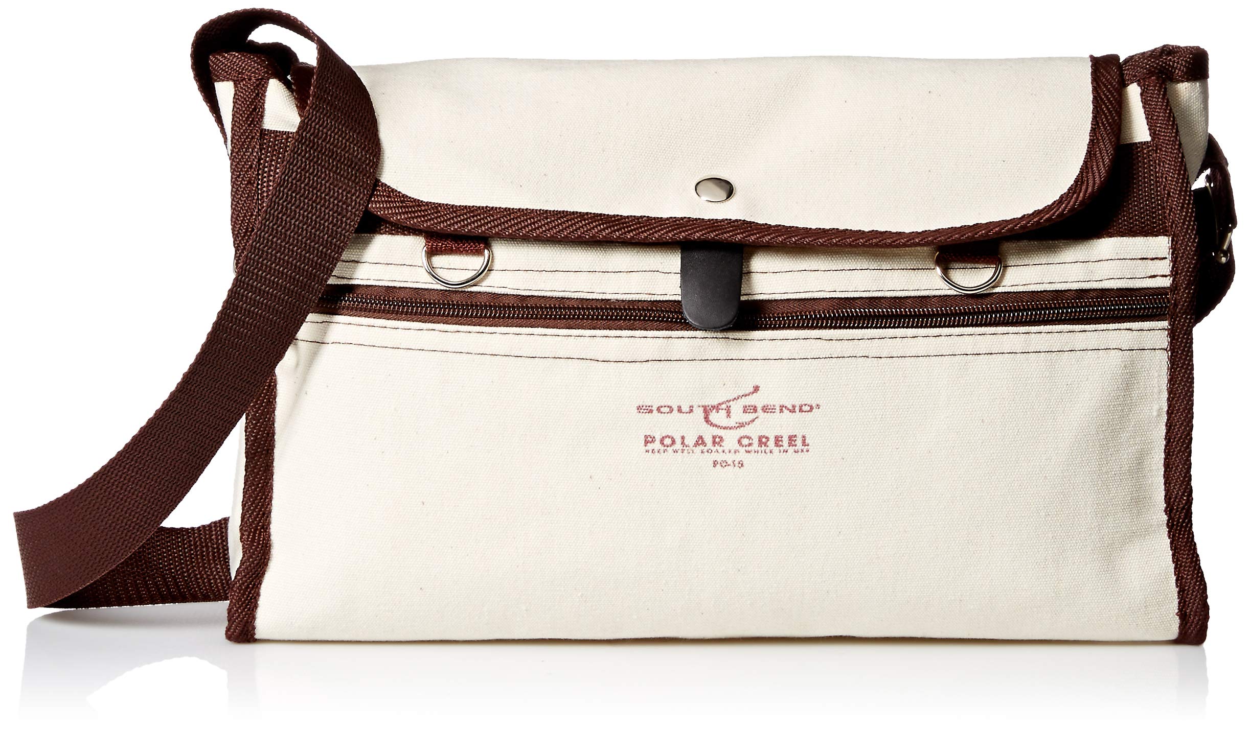South Bend Polar Creel Bag with Packet front view