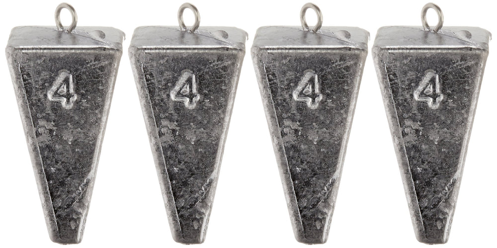 South Bend Pyramid Sinker on hard bottoms shows stability, reducing drift in strong currents