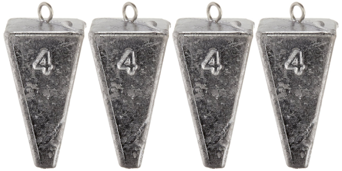 South Bend Pyramid Sinker on hard bottoms shows stability, reducing drift in strong currents