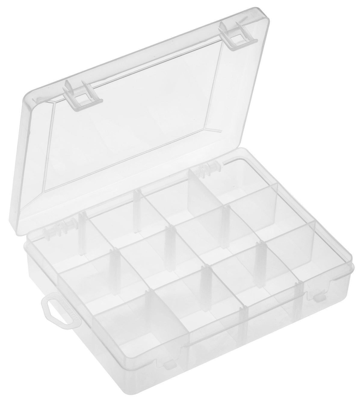 SOUTH BEND 12-compartment box with latched lid for secure organization