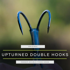 Southern Lure Scum Frog reveals hidden weedless hooks for clean retrieves