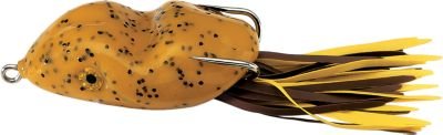 Southern Lure Scum Frog Junior pumpkin seed lure ready for weedless topwater bass fishing.