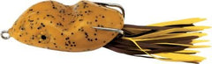 Southern Lure Scum Frog Junior pumpkin seed lure ready for weedless topwater bass fishing.