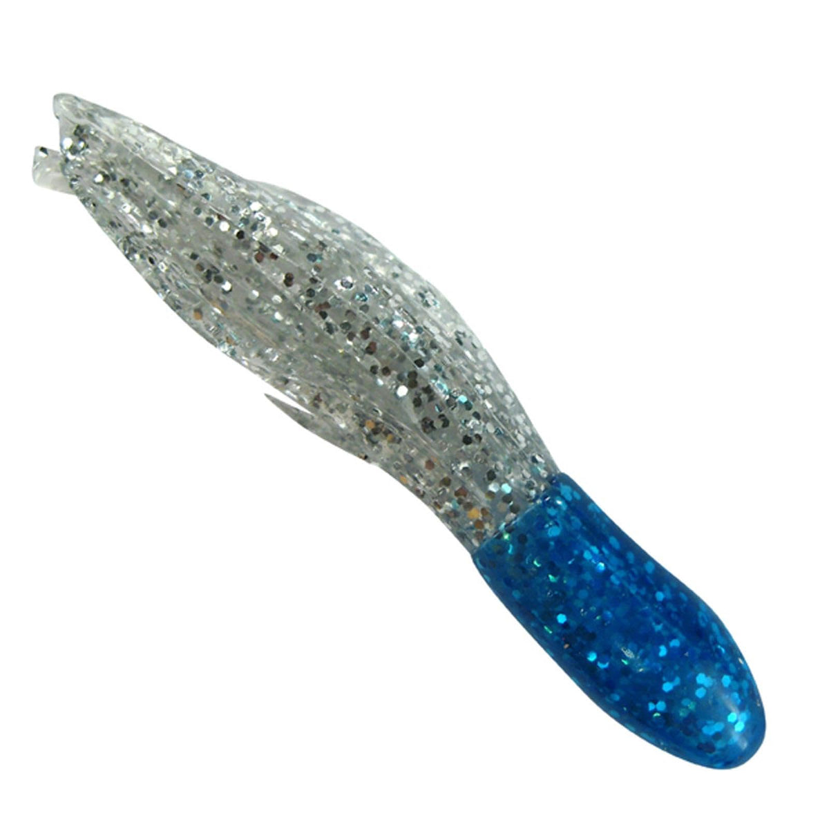 Southern Pro Lit'l Hustler tube lure in blue-clear sparkle for versatile freshwater fishing