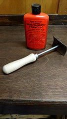Southern Snares hide tanning formula and fleshing tool for efficient, soft, pliable hides.