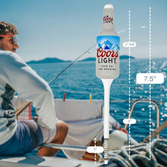 Gift-ready Coors Light bottle bobber set for dads and fishing enthusiasts.