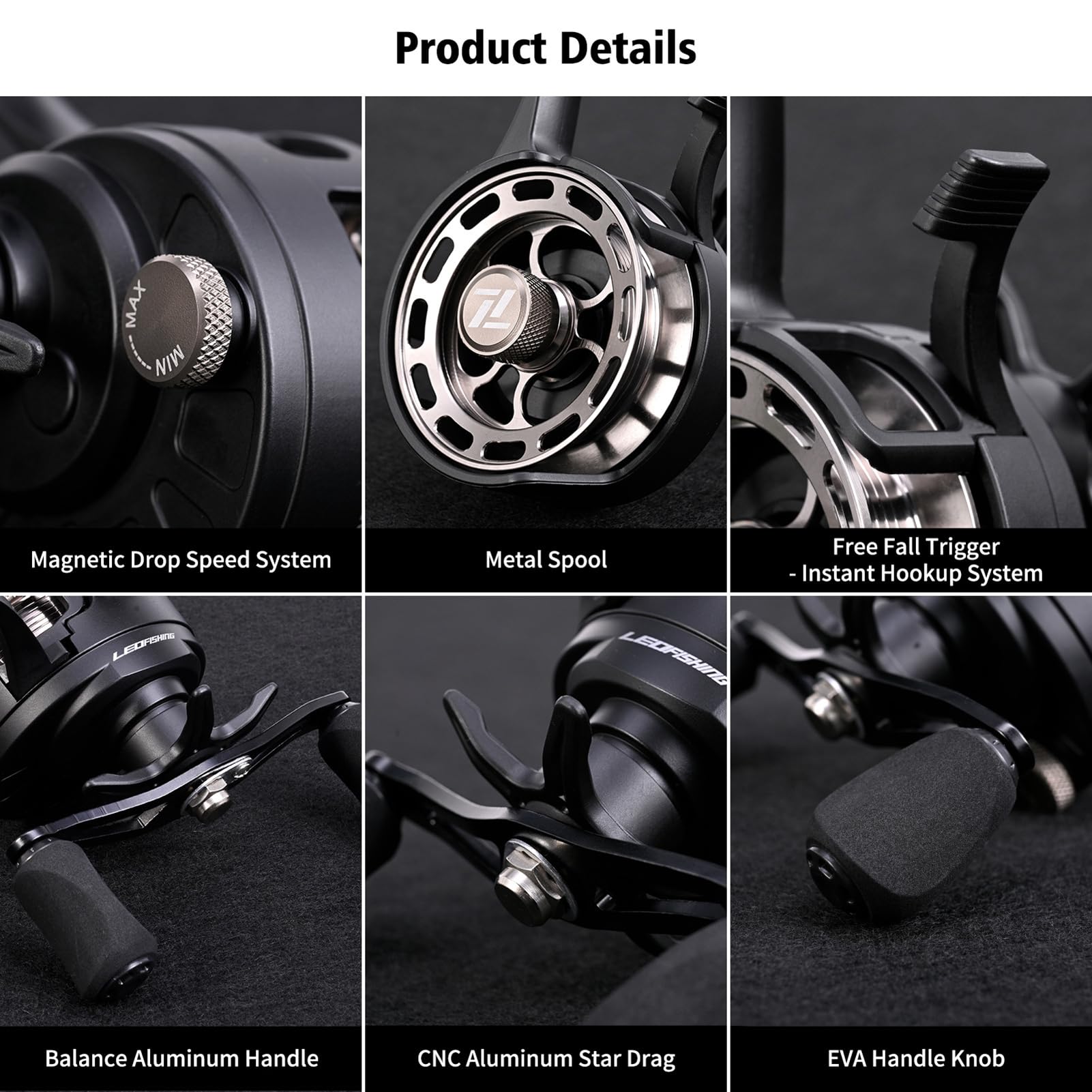 Souuxiu 3.2:1 gear ratio helps steady retrieves in tough conditions.