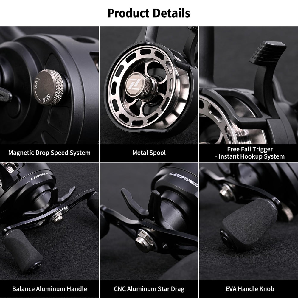 Souuxiu 3.2:1 gear ratio helps steady retrieves in tough conditions.