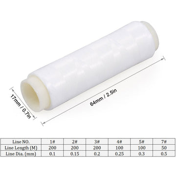 SOUUXIU elastic high-tensile bait thread resists tension on long casts