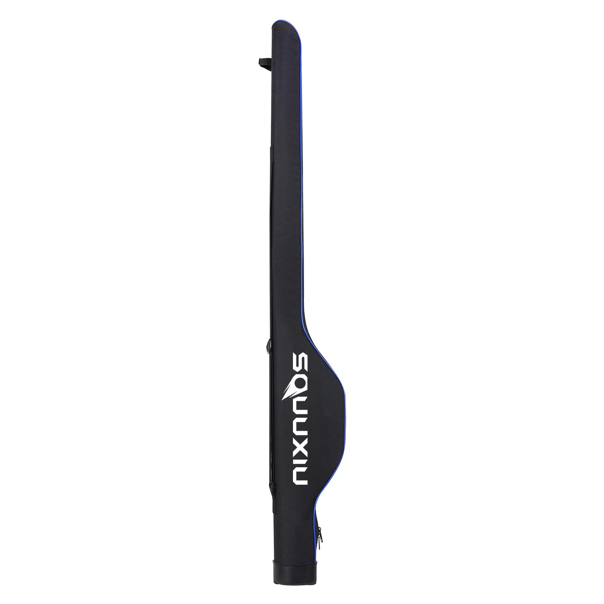 SOUUXIU fishing rod bag with hard shell bottom protects gear during travel.