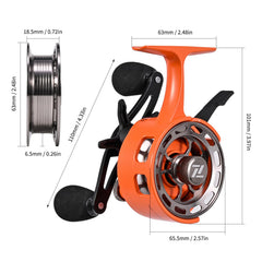 SOUUXIU ice fishing reel braking system enables precise line control.