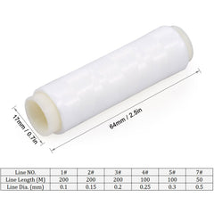 SOUUXIU invisible sea bait line shown for stealthy bait presentation.