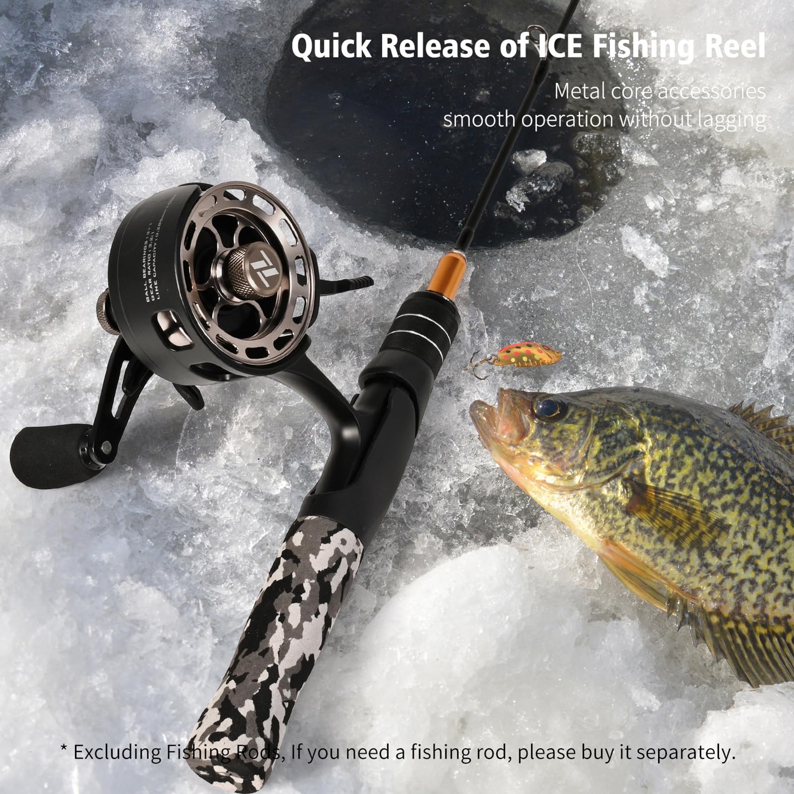 Souuxiu compact 183-gram design enhances portability on the ice and boat.