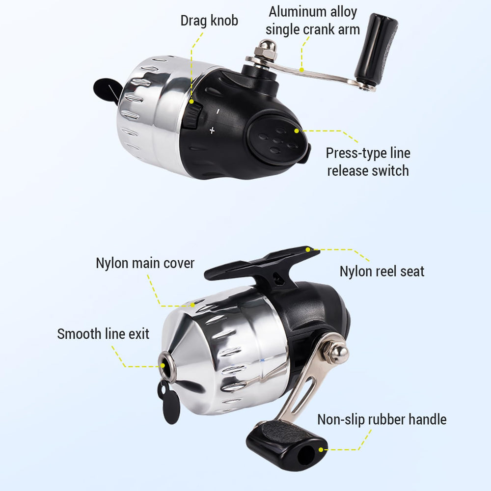 SOUUXIU Pen Fishing Rod ceramic-guides improve line stability and pressure.