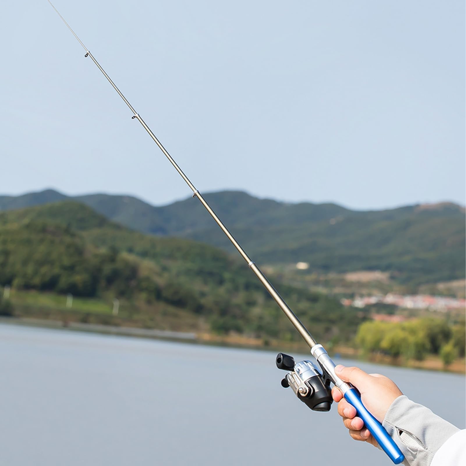 SOUUXIU Pen fishing rod gift set suitable for beginners and families.