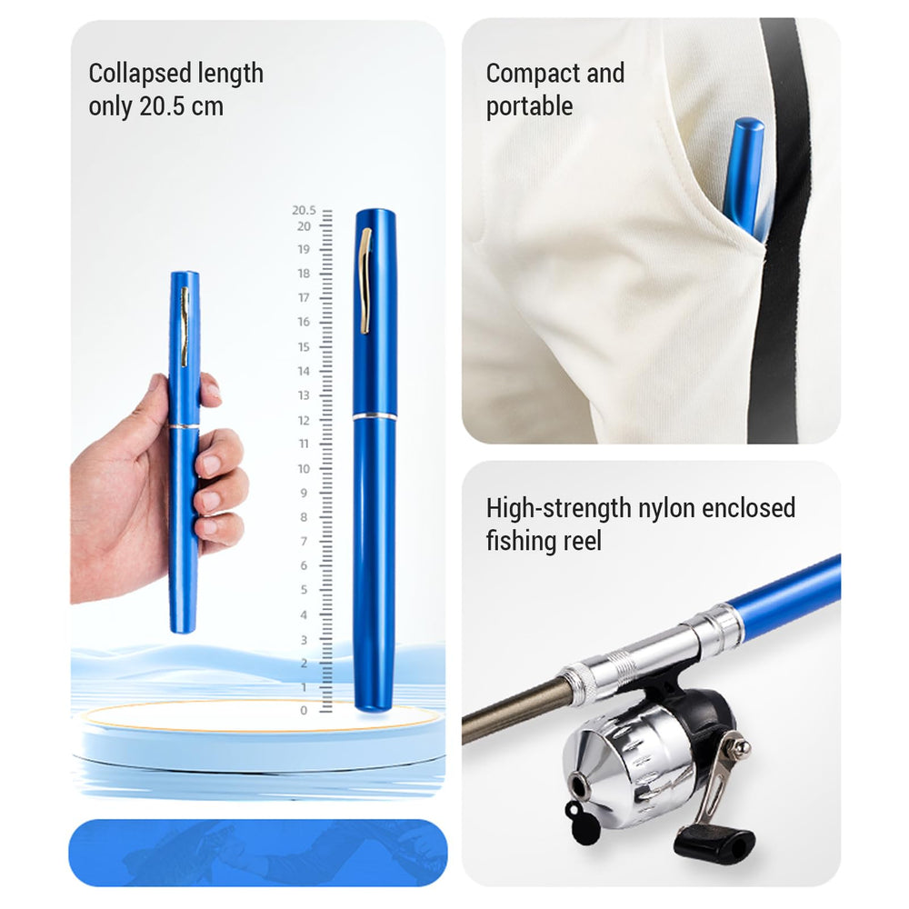 SOUUXIU Pen Fishing Rod reel-system ensures smooth operation during outings.