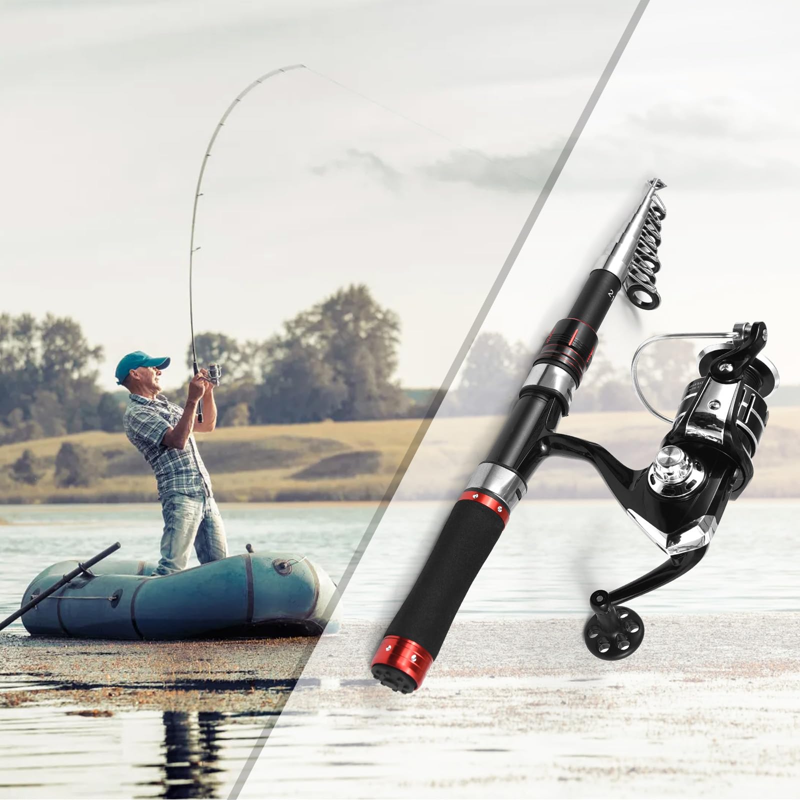 SOUUXIU smooth-reel-design reduces line friction for cleaner casts.