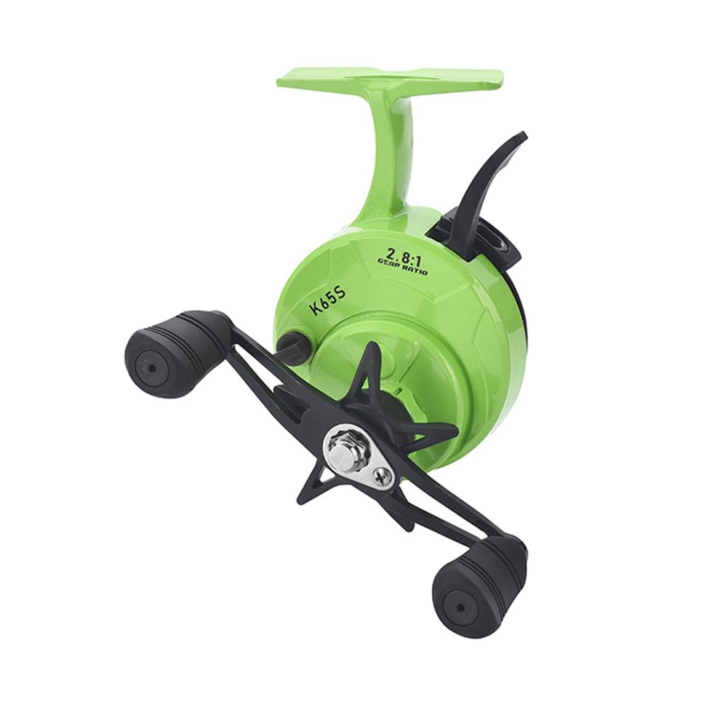 SOUUXIU reel adjustment knobs detail preserves smooth line control during ice fishing