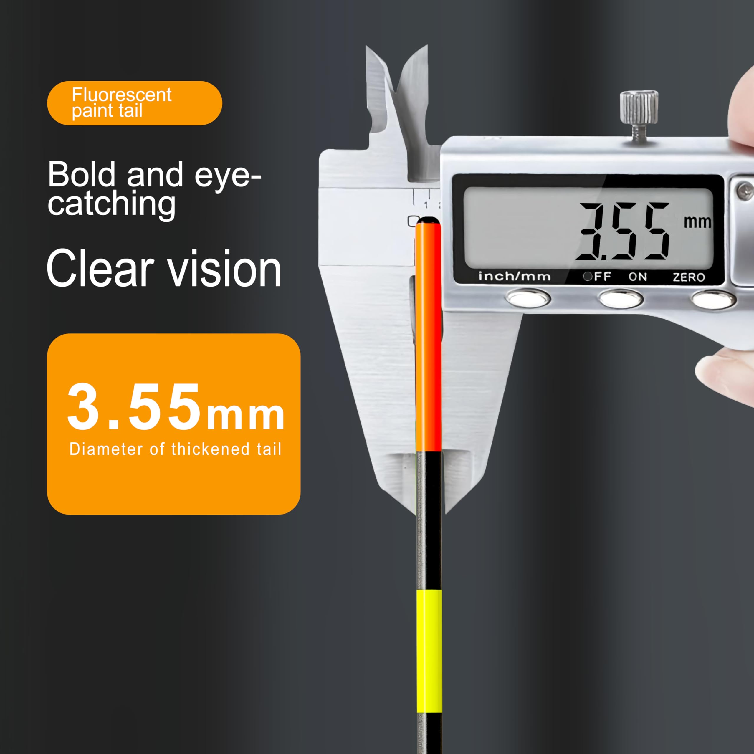 Durable nano-carbon fiber fishing bobber with sealed battery area