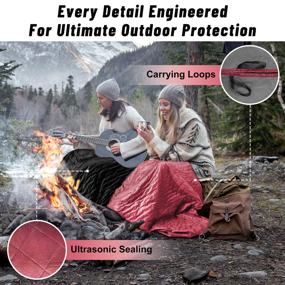 Sowwon blanket featuring Sherpa lining for cozy warmth on chilly evenings.
